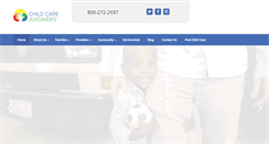 Desktop Screenshot of childcareanswers.com