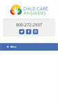Mobile Screenshot of childcareanswers.com